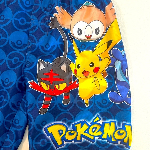 Pokemon Swim Trunks w/ Netting Size M - Picture 3 of 5